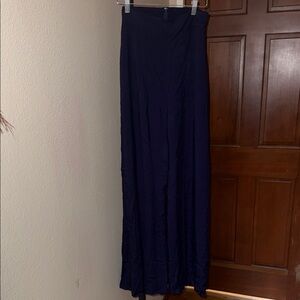 NWT Modcloth x Collectif Akiko Plain Butterfly Wide Leg Trousers Navy Women’s 4